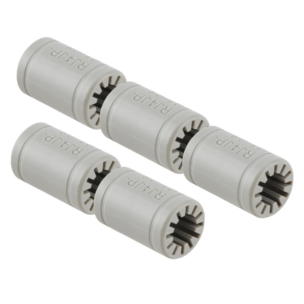 5 szt. Plastikowe łożysko drukarki 3D Szare Łożysko z litego polimeru RJ4JP-01-08 dla wału o średnicy 10-30 mm