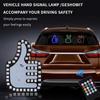 Car LED Funny Facial Expression Light With Remote Control Rear Window Multi-function Warning Reminder Lamp Accessories