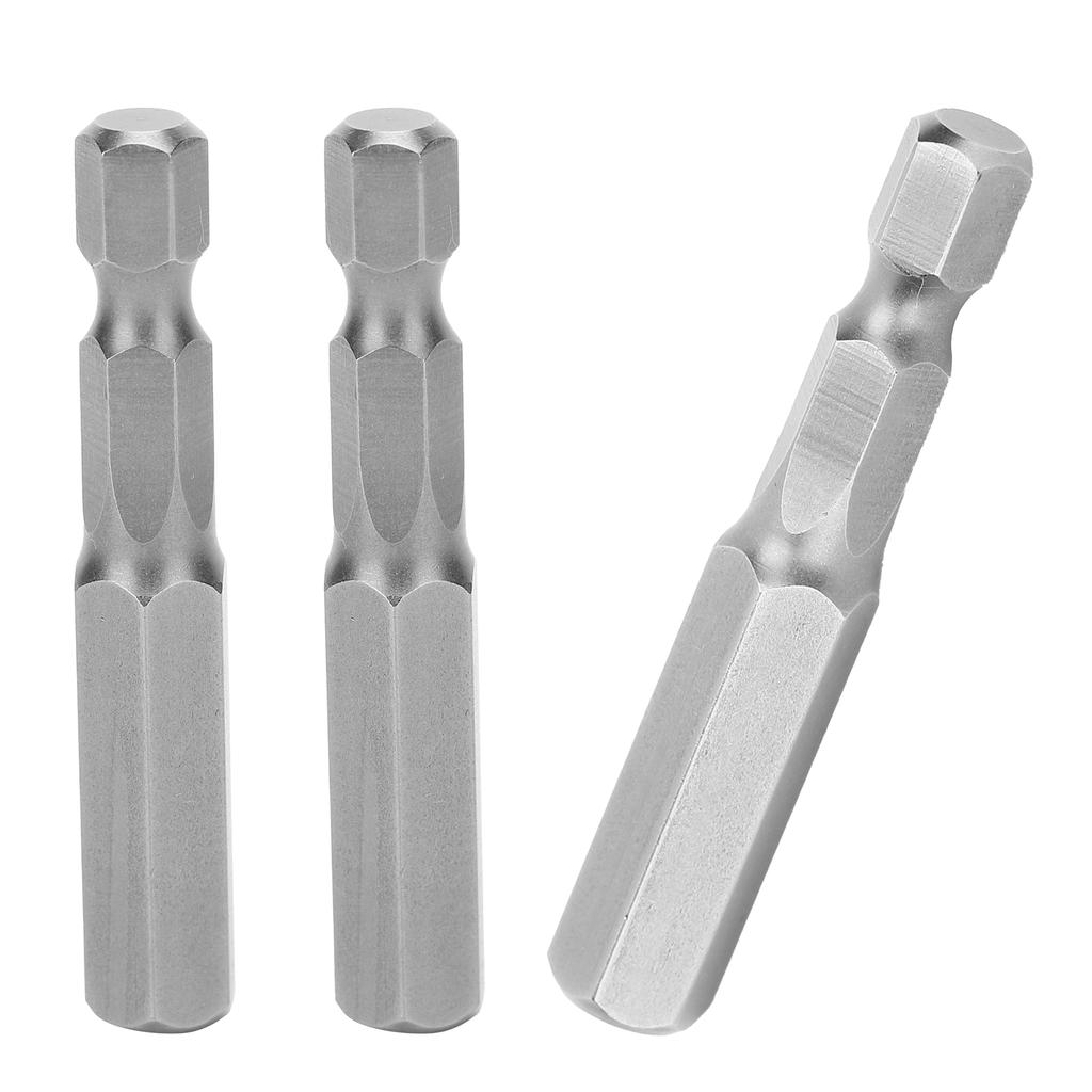 10 Stück Elektrische Schraubendreher-Bits Gehärtet Sechskantaufnahme Magnetisch S2 Legierter Stahl 8mm 50mm
