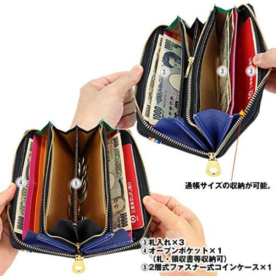 Castelbajac CASTEL-79615 CASTEL-079615 Rainbow Long Wallet (1. Black (01) black)