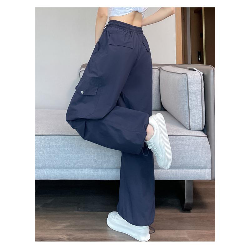 Women's Quick Drying Thin Sports Pants Summer High Waist Casual Convertible Cargo Pants for Outdoor Exercise Fitness