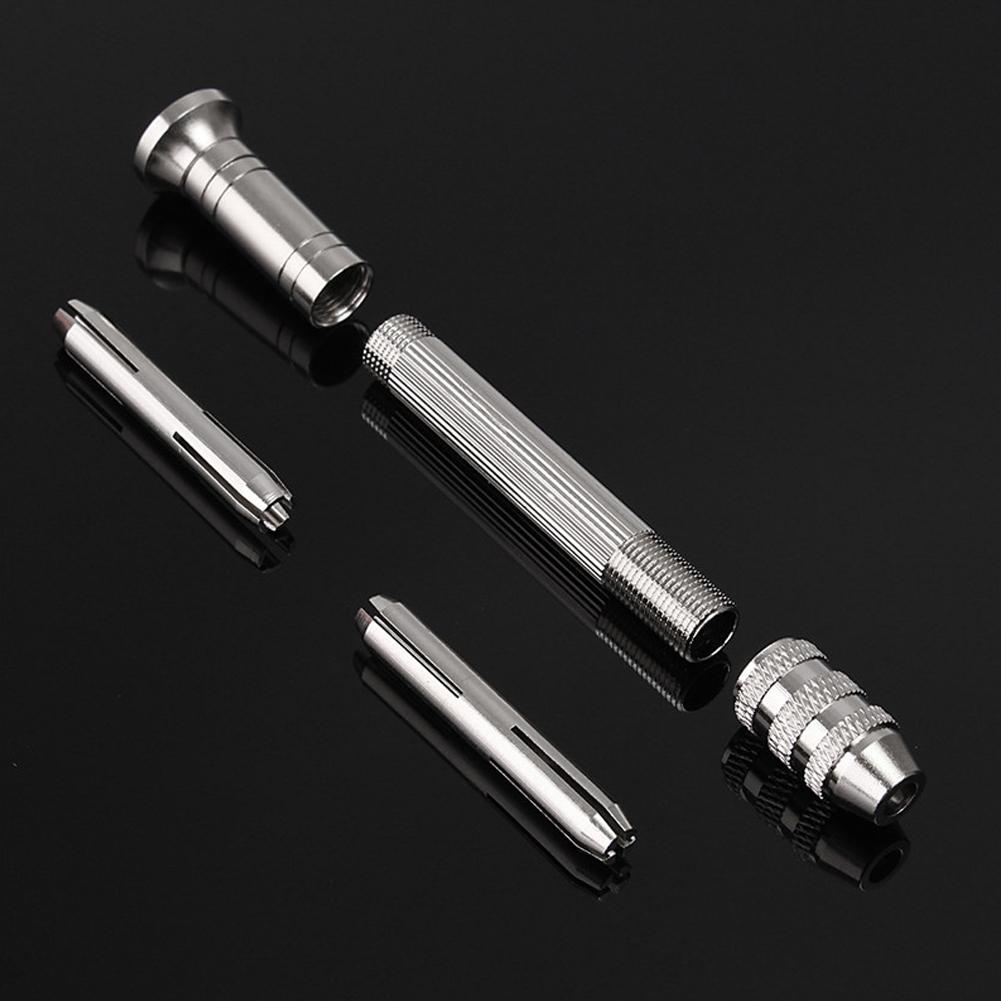 Drilling Rotary Pin Vise Screwdriver Drill Bit Aluminum Alloy Hand Drill Chuck Repair Tool For Jewelry Watch Woodworking Tools