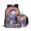 Timeless Unique Harajuku Cool Bugcat Capoo 3D Patterned 3pcs/Set Pupil Schoolbags Daily Laptop Pack Rucksack Lunch Box Pen Case