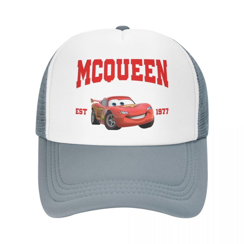 Lightning Mcqueen Sally Car Baseball Cap For Man Woman Summer Outdoor Mesh Side Sun Hats Caps Adjustable Fit For Casual Wear