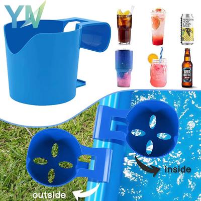 1-10PCS Multi Tier Poolside Storage Rack with Cup Holders for Drinks Beer Bottles Shampoo Outdoor Swimming Pool Accessory