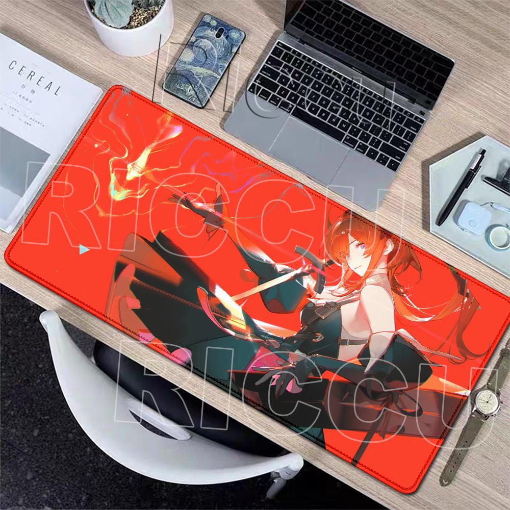 HD-Druck Arknights Endfield Mauspads Anime-Mädchen Mauspads Groß Gamer XXL Laptop-Teppich Gaming-PC-Zubehör Verlängerte Schreibtischmatte