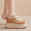 Thick-soled invisible height increase cm autumn new lace-up casual sneakers
