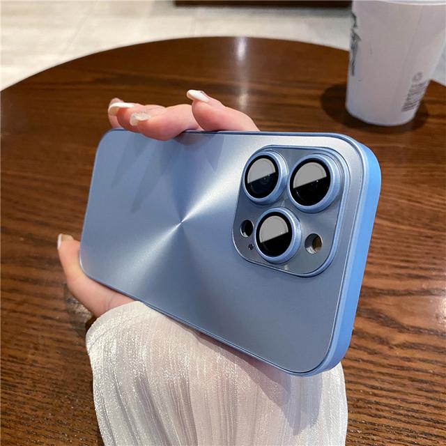 Husa de telefon cu protectie pentru lentile laser Aurora pentru Iphone 14 13 12 11 Pro Max 14 Plus 14pro Bara de protectie rezistenta la socuri Husa din spate tare mata pentru PC