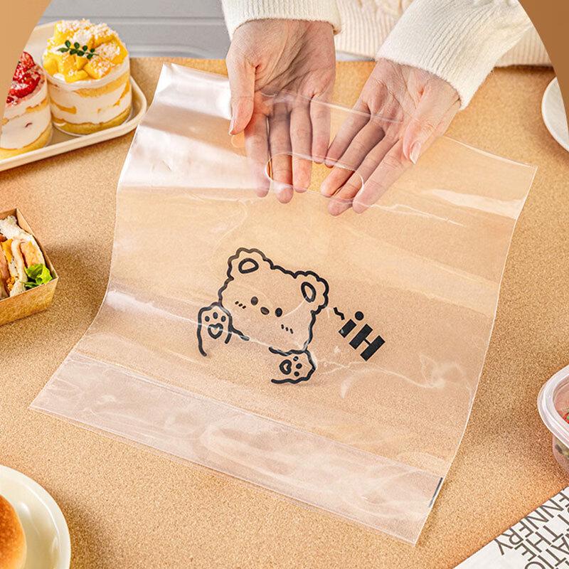 MEIDI Cute Bear Transparent Dessert Tote Bags