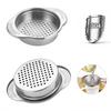 1PC Tuna Can Strainer Stainless Steel Food Can Strainer Sieve Metal Tuna Press Lid Canning Colander Oil Drainer Tuna Can Filter
