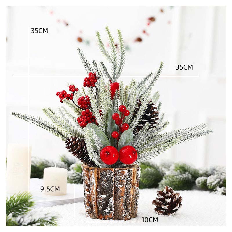 For Christmas Tree Ornament For Office Rustic Elegance Natural Beauty For Office Desk Decoration
