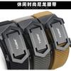 2020 Toothless Hollow Automatic Buckle Belt Outdoor Casual Nylon Youth Men's Pants