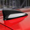 Car Carbon Fiber Shark Fin Antenna Cover For Honda Civic 11Th Sedan Hatchback And Type R -UP Replacement (Black)