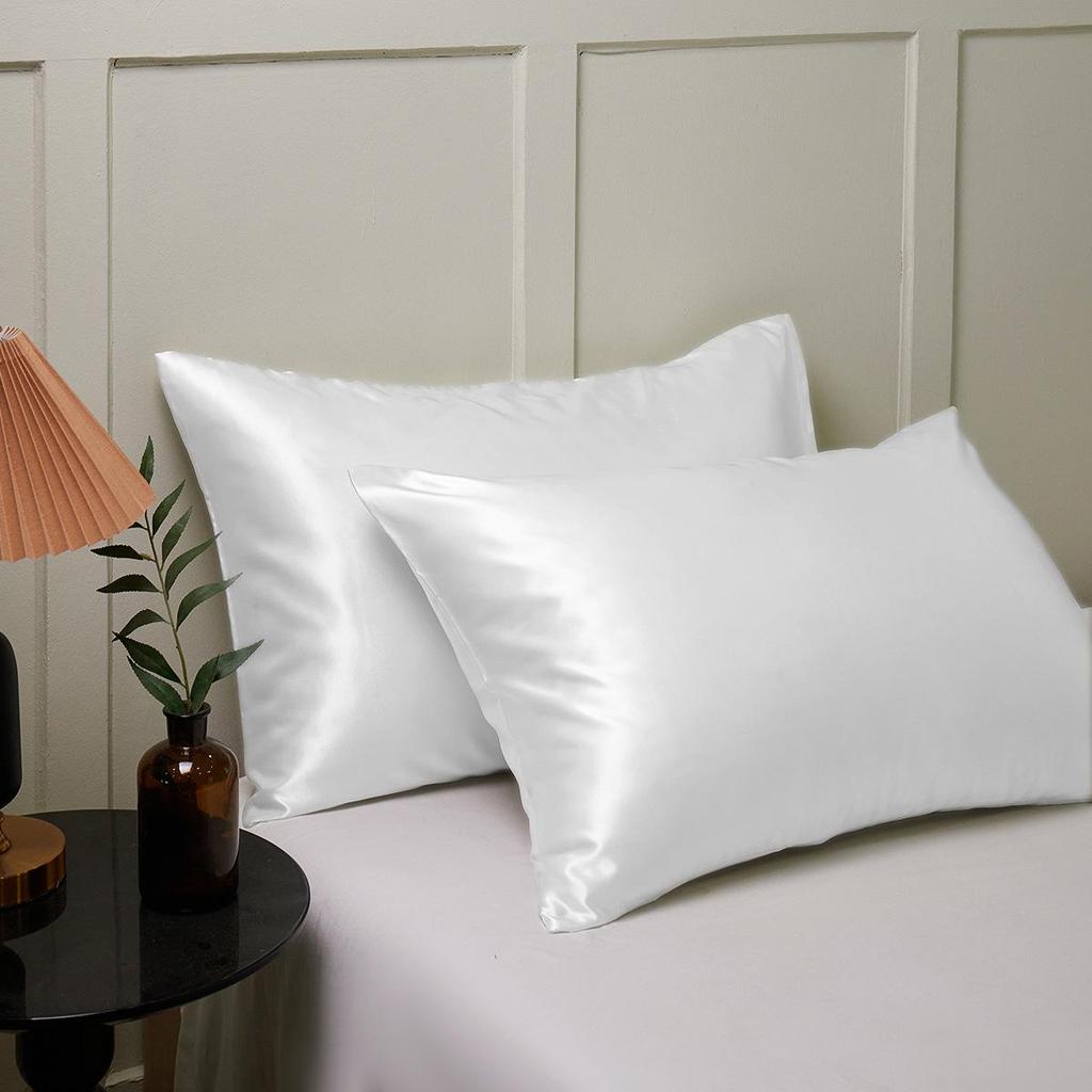 Kissenbezug aus Satinimitat - Kühler, seidiger Bettwäschebezug