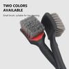 SEAMETAL Car Tire Wheel Cleaning Brush Car Wash Brush Medium Soft Nylon Short Handle Steel Ring Floor Mat Fabric Decontamination Brush
