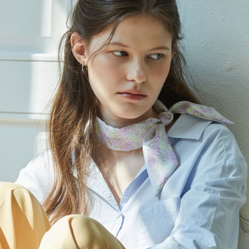 ANA MAISON Hour of Purity Twilly Silk Scarf [PMT-1424]