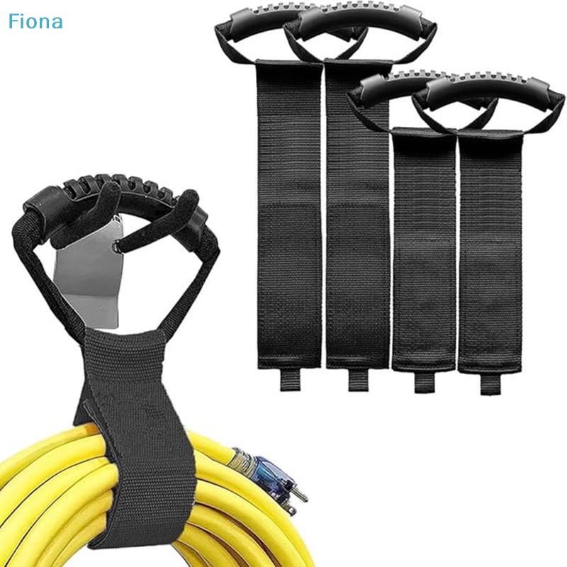 Heavy Duty Sewn Handle Sticky Back Hook & Loop Straps,Reusable Cable Wire Organizer Storage Wrap for Extension Cord