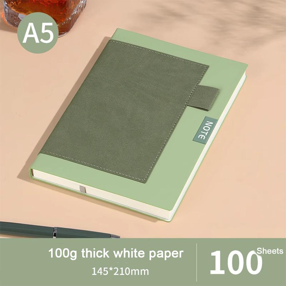 (Logo Can Be Engraved) A5 Thickened Student Subject Notebook, Soft Cover Notepad, Diary, Meeting Minutes, Travel Log