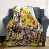 Farmers Seeds Flannel Blanket Super Soft Warm Cozy Blanket for Sofa Bed Office Travel All‑Season Home Decor Gift