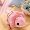 Cartoon Dinosaur Plush Keychain Soft Triceratops Keyring Funny Dinosaur Doll Pendant  Girls