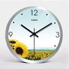 Metal Stainless Steel Silent Wall Clock Creative Fashion Living Room Aluminum Wall Clock Clock