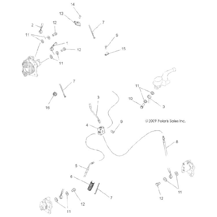 Heavy Duty Rear Brake Hose Versatile Rear Brake Hose 2202708 2202709 2202660