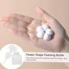 250ml Square Flower Foam Bottle 2026 Soccer Refillable Lotion Container Leakproof Travel Pump Bottle for Skincare Sports Fan Gif