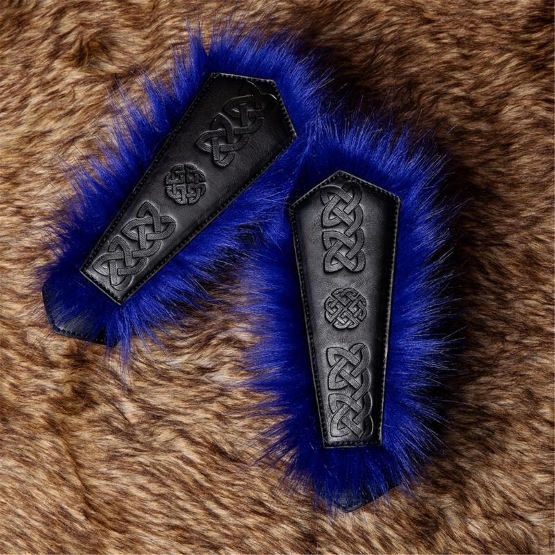 Mittelalterliche Stil Prägung Handschuhe PU Armschienen Für Damen Herren Cosplay Party LARP Und Historische Nachstellung