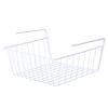 Metal Wire Under Shelf Hanging Storage Basket Space Saving Cabinet Organizer Holder for Bookshelf Kitchen Closet Office