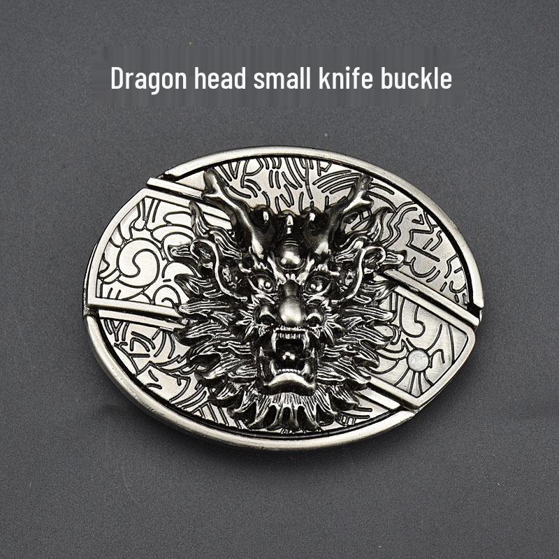 Men's Casual Punk Alloy Knife Buckle Belt