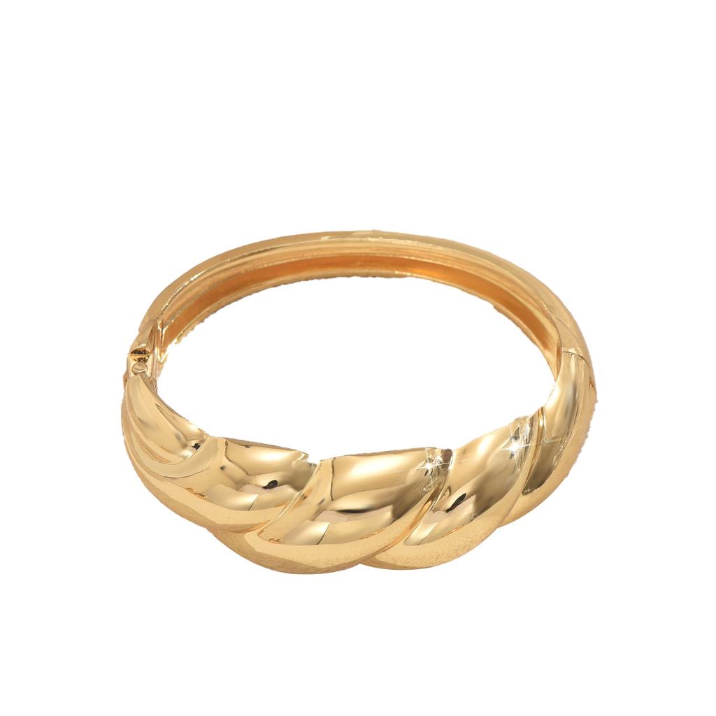 Wind Women's Light Luxury Bracelet, Personalized Glossy Design, Twisted Bracelet, Versatile, High-end Jewelry Women