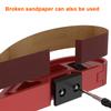 Manual Sanding Belt Holder Aluminum Alloy Grinding Bracket with Adjustable Tension and Versatile Compatibility for