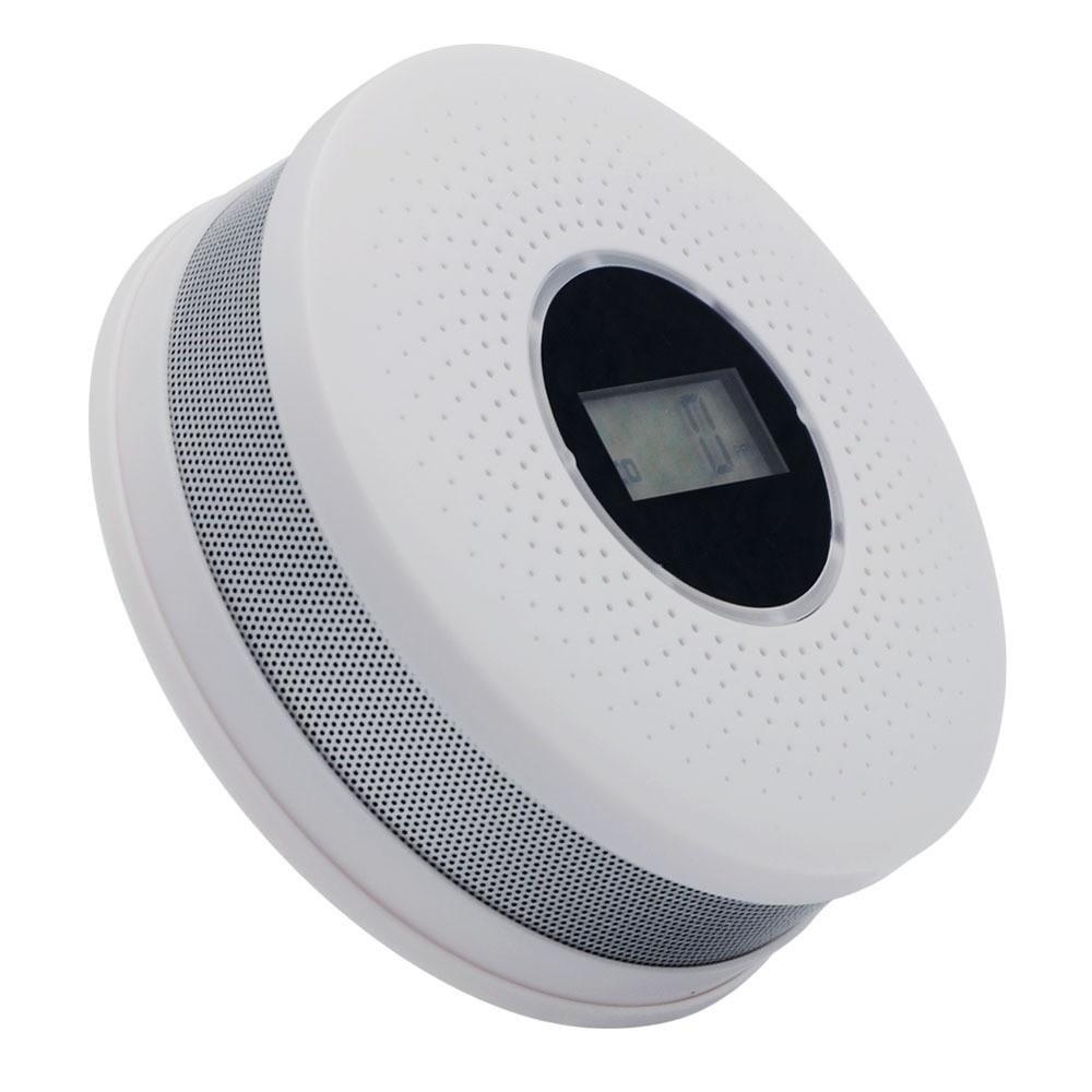 2 in 1 Carbon Monoxide Detector Portable CO Monitor Air Quality Monitor Smoke Alarm  Garage