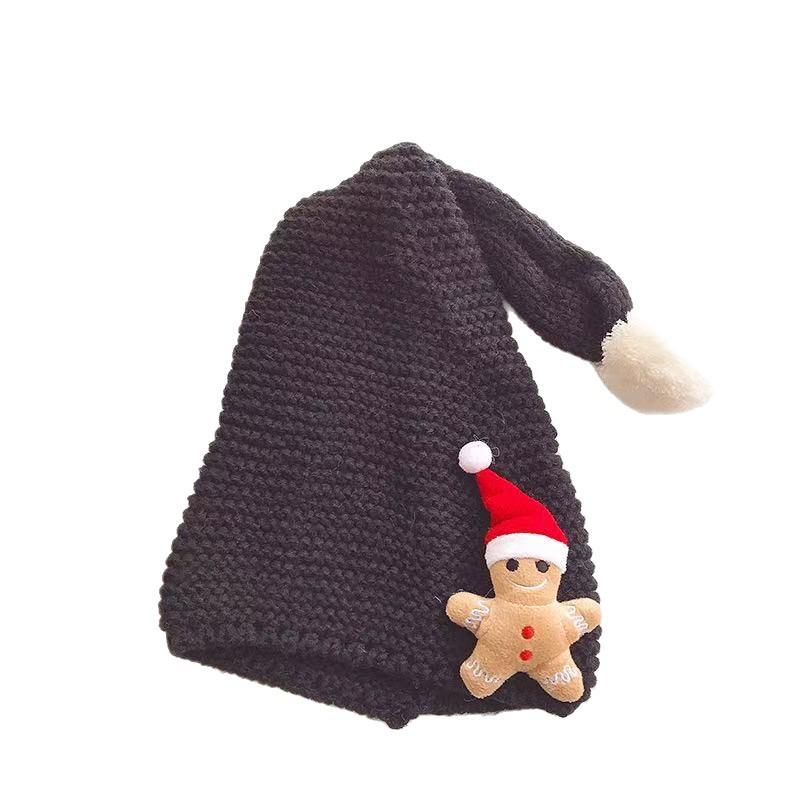 Children's Cute Christmas Cartoon Pompom Wool Pullover Hat