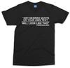 Personalised Any Quote/Text T-shirt Custom Message Name Quotation Birthday Top