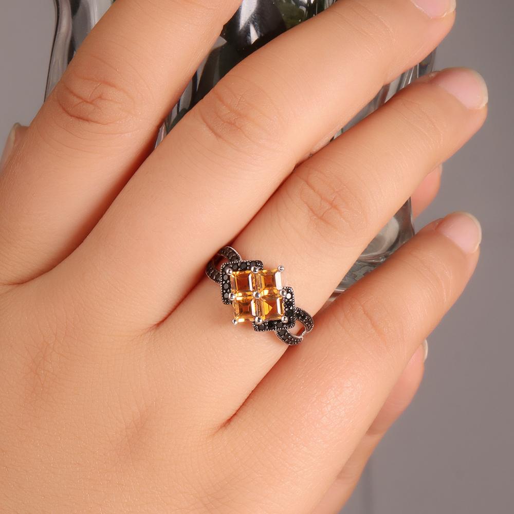 New arrival! unique ring with Natural Garnet gemstones Women's fine jewelry 925 sterling Silver