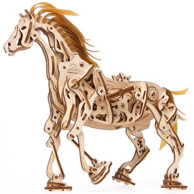 Ugears Horse Mechanoid 70054 Puzzle en bois sans colle ni outils Instructions d'assemblage 3D incluses, requis, Puzzle,