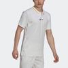 Adidas Logo Tennis Polo Shirt Men Tops White HC8537