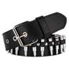 Fashion Bullet Accessories Belt Rivet Hollow Bullet Decoration Belt Leather Studded Goth Rock Punk Jeans Belt Designer Belts