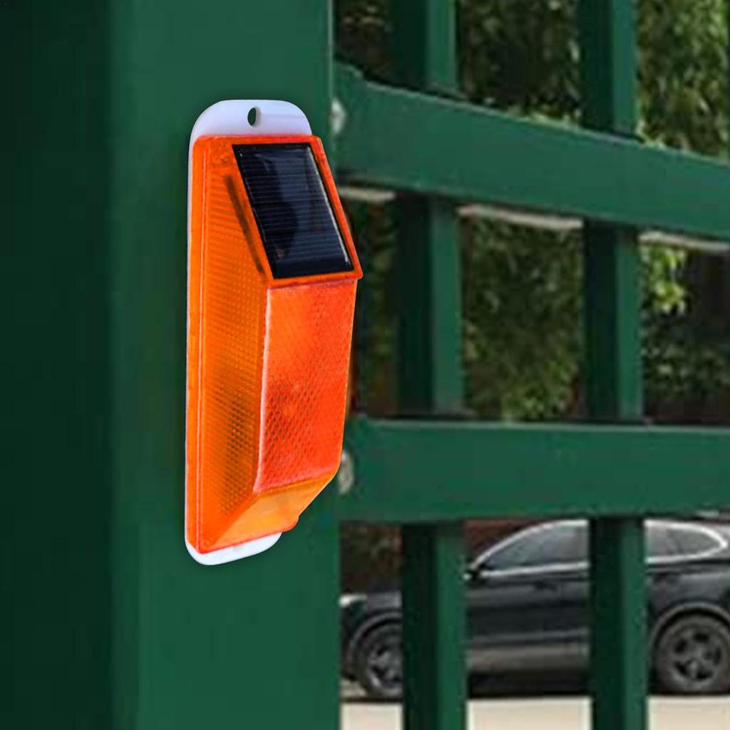 Solar Warning Light - Solar Flash Warning Light, LED Warning Light, Automatic Turning Off,