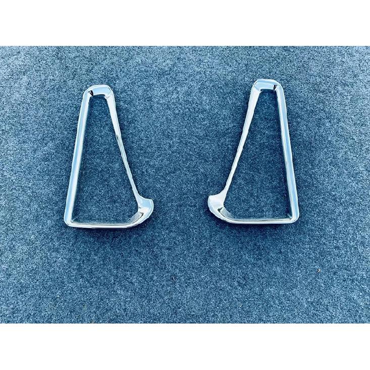 For TOYOTA VOXY R80 2018  ABS Chrome Rear Reflector Fog Light Lamp Cover Trim Bezel Frame Styling Garnish