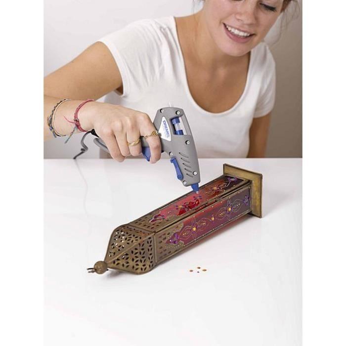 DREMEL 940 Glue Gun - Heating Temperature 195°C - With Removable Cord + 3 Glue Sticks 11mm