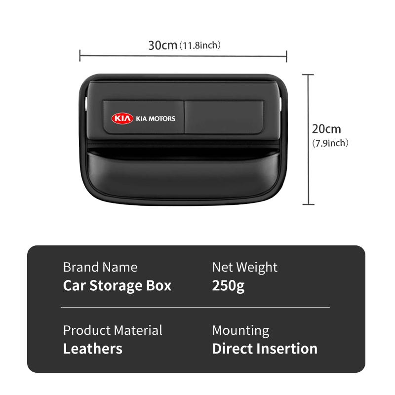BBED7 For KIA Car USB Charging Colour Light Seat Storage Case Seat Gap Box Sportage Rio Ceed Niro Soul Stonic Picanto Proceed
