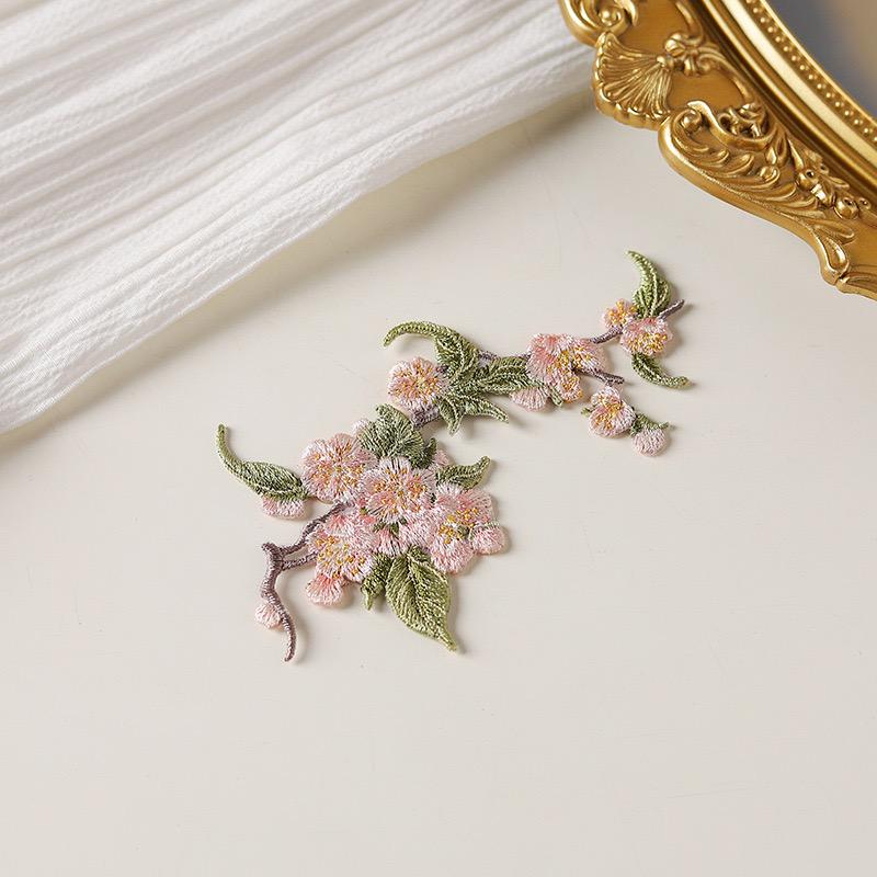 Ancient Style Phalaenopsis Embroidery Patch for Clothes, Pants, Bags & Hanfu DIY