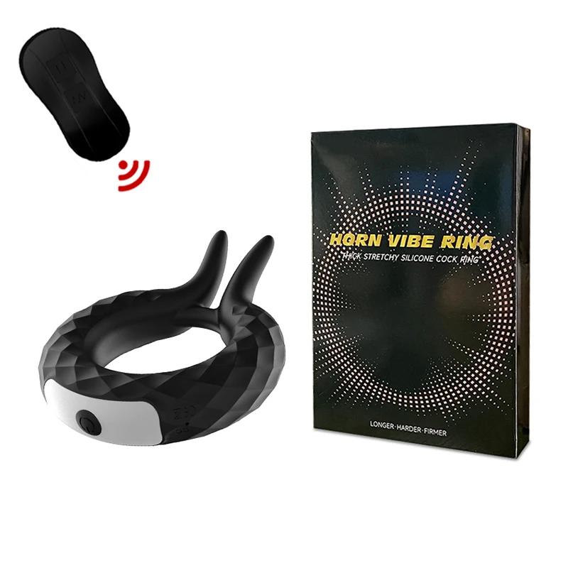 Penis Ring Vibrator for Man Trainer Stimulation Delay Ejaculation Sex Toys G Spot Masturbator Penis Rings  Sex Toy for Adult 18+