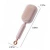 Retractable Cushion Comb Wet & Dry Use Portable Massage Comb Reusable Self Cleaning Hair Brush for Home Travel Office School