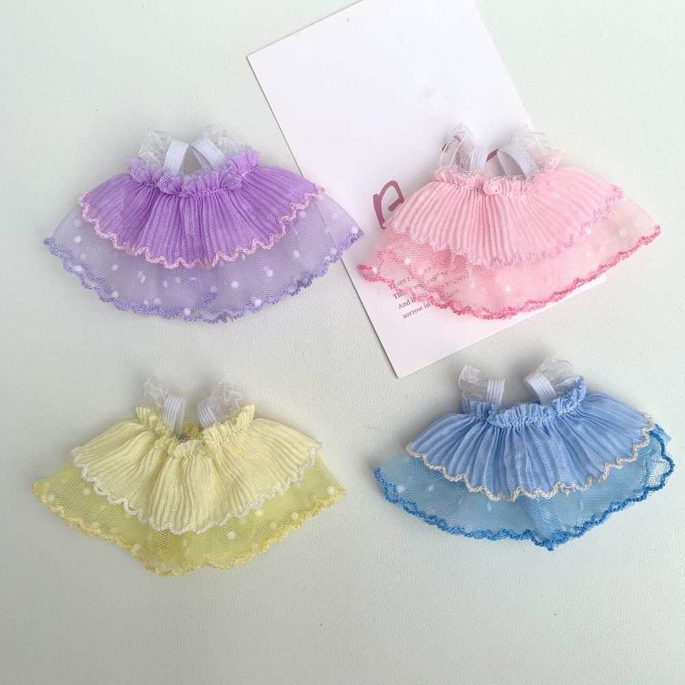 Cotton Princess Dress Plush Dolls Clothes for 15cm Cotton Doll/EXO Idol Dolls Clothes Decoration