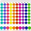 [Colorful Stickers] 700pcs Colorful Round Dot Stickers | 10 Colors, Plastic Labels for Office and Classroom Paper Organization