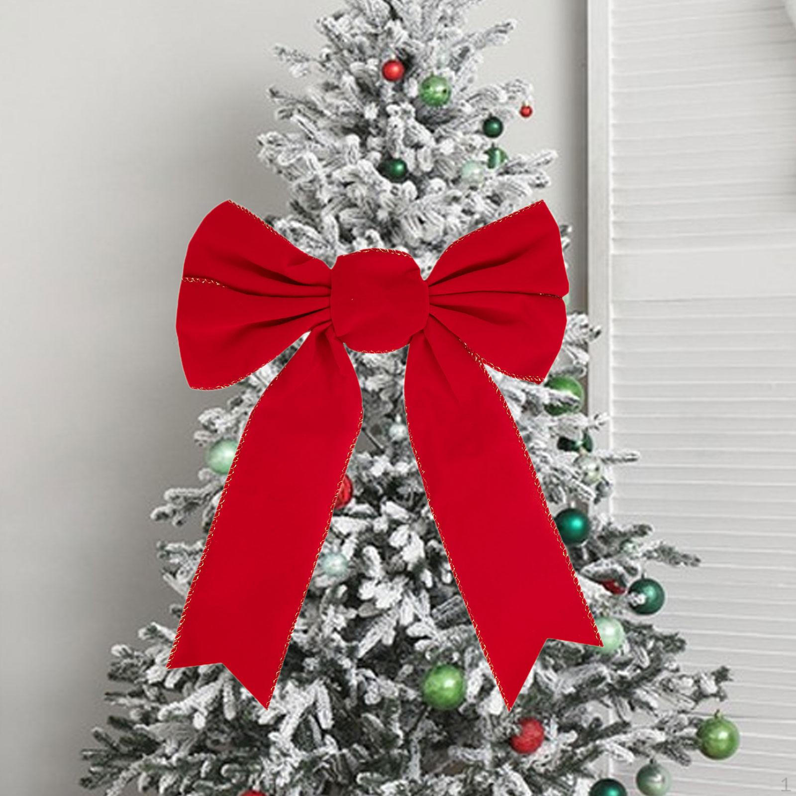 

Різдвяний бант Декоративна прикраса Червоний Великий Декор для вечірки В приміщенні На вулиці Свято 35cm