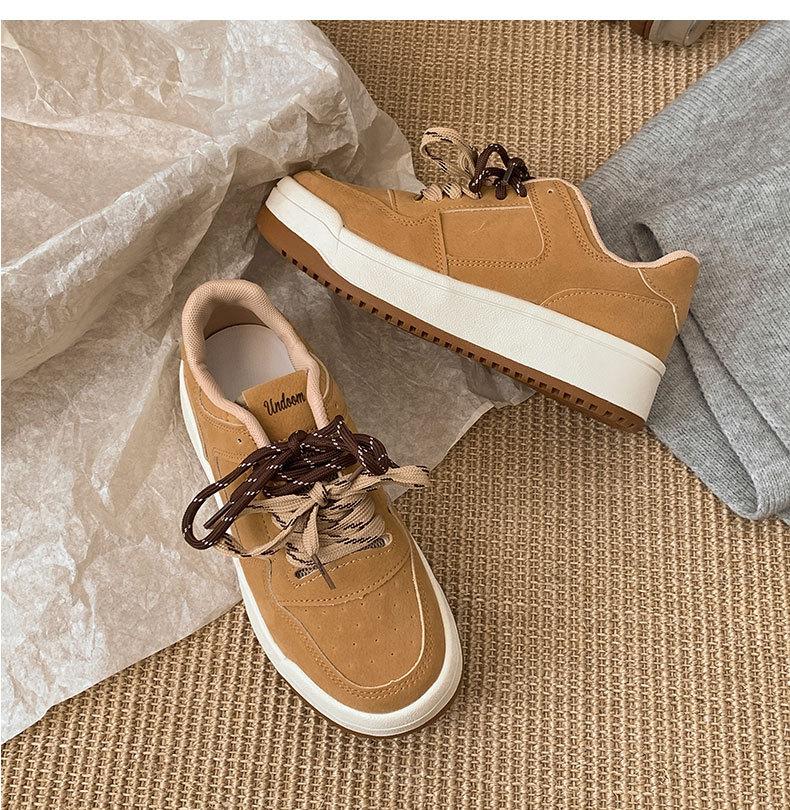 

Легкие и дышащие ретро универсальные туфли на платформе с круглым носком, женские 2025 новая весна и осень, легкие увеличивающие рост sp 40 жёлтый